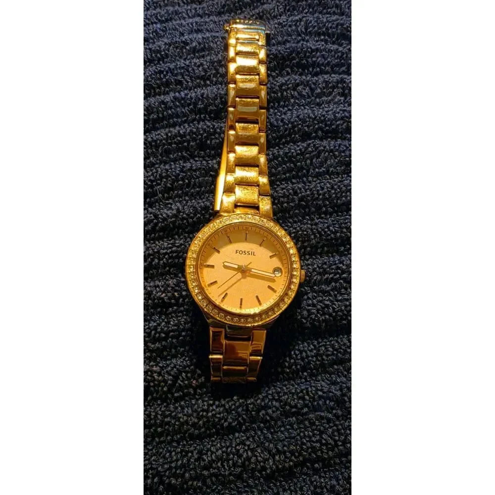 Fossil Blane Three-Hand Rose Gold-Tone Ladies Watch (Reference: ES4337SET).